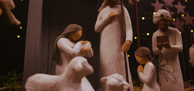 The Nativity set figurine by Dan Kiefer courtesy of Unsplash.